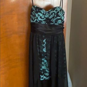 Light blue/black homecoming/prom style dress